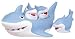 Shark Family Bath Toy