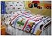 Olive Kids Trains Planes Trucks twin bedskirt (bedruffle)