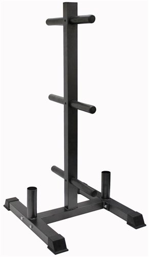 VTX Vertical Olympic Bumper Plate Rack and Bar Holder
