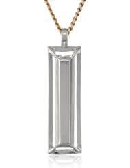 Sam Edelman Rectangle Metal Pendant Necklace, 32"
