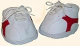 Tennis Shoes with Red Stripe for 14-18 Make Your Own Stuffed Animals