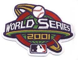 2001 MLB World Series Baseball Jersey Sleeve Patch - Arizona Diamondbacks over the New York Yankees