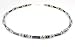Men's Gemstone Necklaces in Sterling Silver, Beaded w/ Blue Sodalite and Hematite