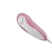 2 Tone Silicone Skin Case for Nintendo Wii Nunchuk, Pink / Clear White