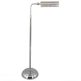 Grandrich ES-118N-27 BN 56 Full Spectrum Adjustable Floor Lamp in Brushed Nickel - Energy Star