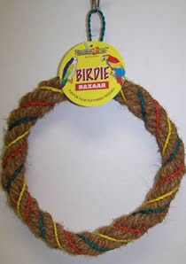 Coco Fiber Round Swing .75in x 6in Bird Toy