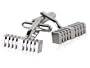 Sturdy Silver Bar Cufflinks with Unique Design with Gift Box