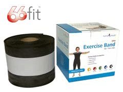 66FIT EXERCISE BAND LATEX FREE - XXHEAVY - BLACK - 23M