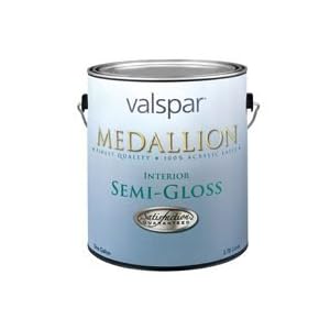 Valspar 27-2405 Medallion Semi-Gloss Wall and Trim Interior Latex Paint 1 Gal -...