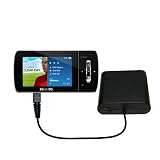 Portable Emergency AA Battery Charge Extender for the Philips GoGear Muse - uses Gomadic TipExchange Technology