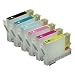 1 Set of 6 NEW VERSION 5 High Capacity 100% Compatible Ink Cartridges for the EPSON Stylus Photo R265 R360 R285 RX560 RX585 RX685 P50 PX650 PX700W PX710W PX800FW PX810FW TO801 TO802 TO803 TO804 TO805 TO806 TO807