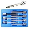 Neiko 10076A 3/8-Inch Extra Long Hex Bit Socket Set Metric, 7-Piece