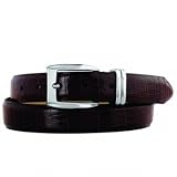 Johnston & Murphy Men's Croc Embossed Belt