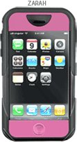 iSkin revo Case for Apple iPhone, Zahra Black/Pink