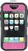 iSkin revo Case for Apple iPhone, Zahra Black/Pink