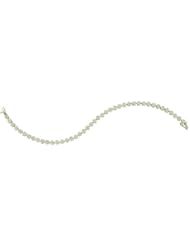 2.00 Carat (ctw) 14k White Gold Round White Diamond Ladies Flower Tennis Bracelet