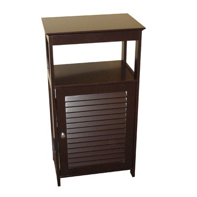 Ellsworth Single Door Floor Cabinet  - Espresso/Brown large image