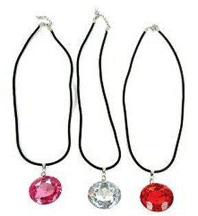 Jumbo Imitation Jewel Necklaces (1 dz)