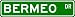 BERMEO Street Sign ~ Personalized Family Lastname Sign ~ Gameroom, Basement, Garage Sign ** ALUMINUM