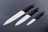 eKitch ceramic knife SET, 3 knives in presentation box 6" 5" and 4" - cook like a pro