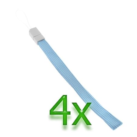 GTMax 4x Blue Wrist Strap For Nintendo Wii 3DS DSi Sony PSP