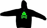 Irish Clover & Crossbones Men's Hoodie Sweat Shirt Small thru 4XL