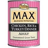 Nutro Max Adult Chicken, Rice and Turkey Dinner Canned Dog Food