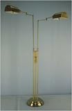 Grandrich ES-307N Energy Saving 2 Light Full Spectrum Swing Arm Floor Lamp in Antique Brass