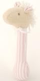 Review Alimrose  / Alimrose Horse Stick Rattle - Pink & white Stripe