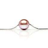 HinsonGayle AAA Handpicked Premium Round 10.0-10.5mm Naturally Pink Cultured Pearl Solitaire Necklace {FREE Rush Shipping w/Promo Code}
