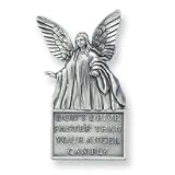 Guardian Angel "Don't Drive Faster Than Your Guardian Angel Can Fly" Visor Clip