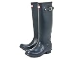 HUNTER ハンター レインブーツ ORIGINAL TALL W23499 NAVY ネイビー オリジナル トール ラバーブーツ サイズUK4 [並行輸入品]