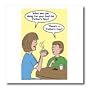 Rich Diesslins Funny General Cartoons - Fathers Day discussion between mother and son - Iron on Heat Transfers