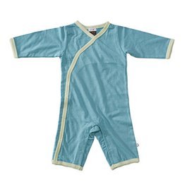 All-Natural Ocean/Tea Organic Kimono Onepiece 0-3 months