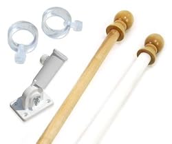 Banner Flagpole Kit 5fT - NO FLAG - Wood Pole