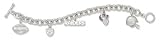 Oakland Raiders NFL Charm Bracelet