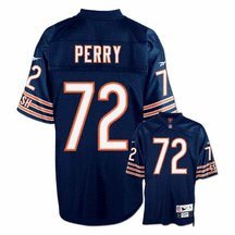 William Perry Bears Navy Reebok Premier Jersey