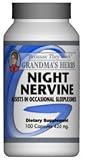 Night Nervine - Herbal Formula for Better Sleep & Relaxation - 100 Capsules