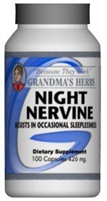 Night Nervine - Herbal Formula for Better Sleep & Relaxation - 100 Capsules