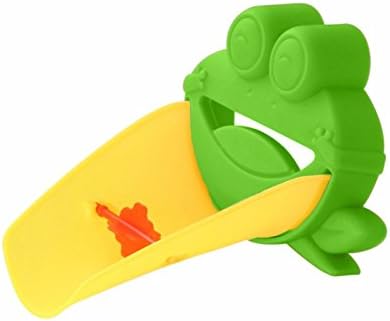 Cute Frog Bathroom Sink Faucet Extender Children Kids Washing Hands (Green)