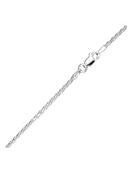 Sterling Silver 040 Solid Diamond-cut Rope Chain (2 Mm)