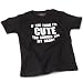 If you think I'm Cute, you should see my daddy baby t-shirt, black 0-6 months