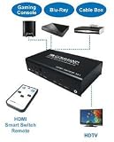 New Command Comm. 3PORT HDMI Smartswitch 3 Ports Add Up To Three HDMI Sources To Your HDTV