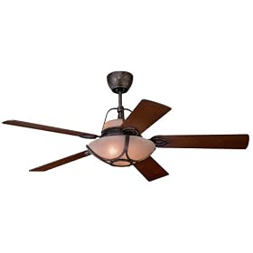 Monte Carlo 5ALR56TBD Alicante, 56-Inch 5-Blade Ceiling Fan with Remote and Light Kit,... by Monte Carlo