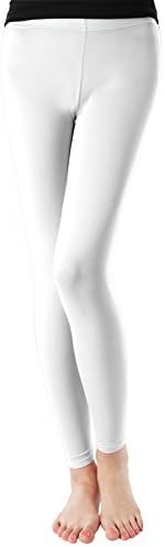 H2H SPORT Women's Skin Tights Compression Base Layer Running Leggings Pants WHITE US L/Asia XL (KWBLP016)