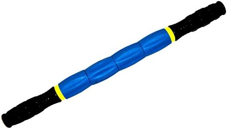 Muscle Massage Stick Fitness Bar Sports Roller Body Massage Stick, Loosing Tightness, Relieving Muscle Pain Stress, Relax Tight Muscles, Accelerate Recovery, Rapidly Help Legs and Back, 18 Inch, Blue