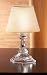 9 OCT CRYSTAL CANDLE LAMP W CREAM SHADE