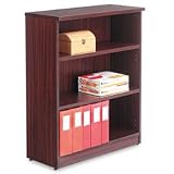 Alera Valencia Series Bookcase/Storage Cabinet, 3 Shelves, 32w x 12d x 44h, MY