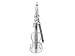 Amore LaVita(tm) Sterling Silver 2-D Enameled Violin and Bow w/Lobster Clasp Charm for Charm Bracelet