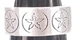 Circled Stars Engraving Print Pewter Toe Ring